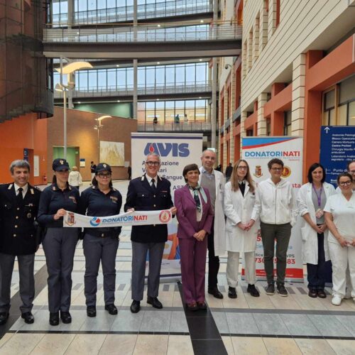 All’Ospedale di Asti la donazione di sangue degli operatori di Polizia