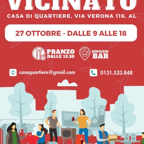 Domenica 27 ottobre il “Mercato di vicinato” alla Casa di Quartiere di Alessandria