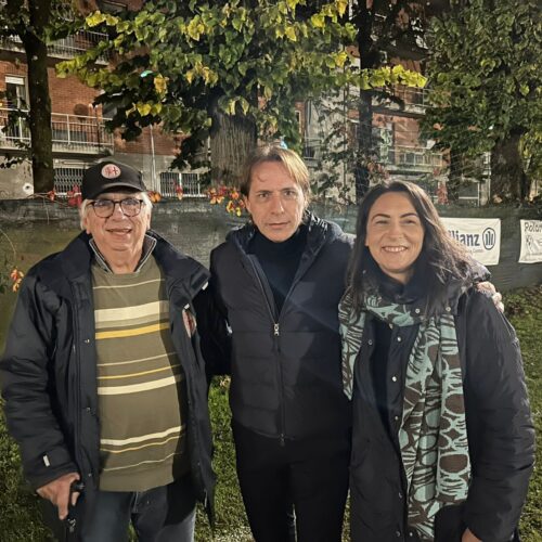 Enrico Chiesa in visita all’Alessandria calcio femminile