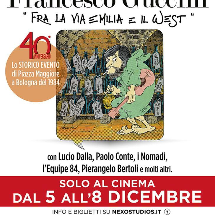 “Francesco Guccini: fra la via Emilia e il west” arriva nelle sale cinematografiche