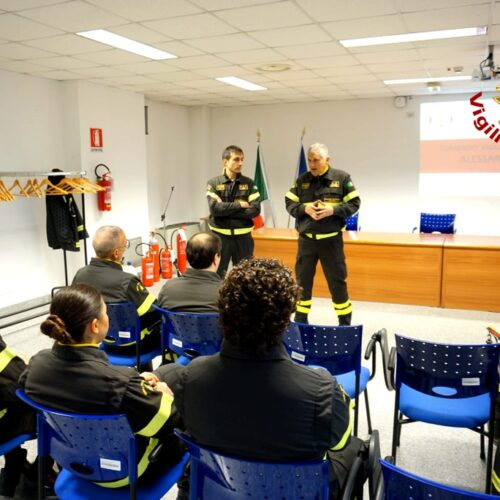 Il Direttore regionale dei Vigili del Fuoco in visita al Comando di Alessandria