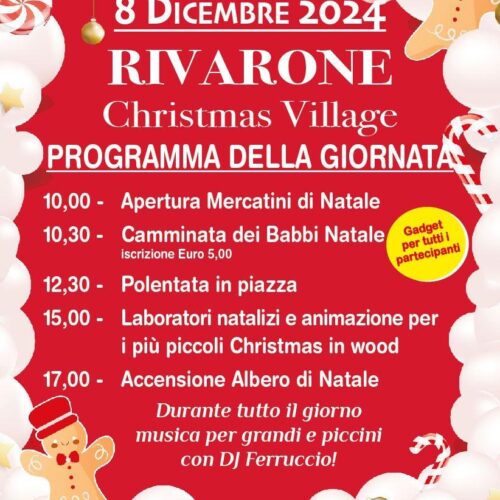 A Rivarone l’8 dicembre il Christmas Village