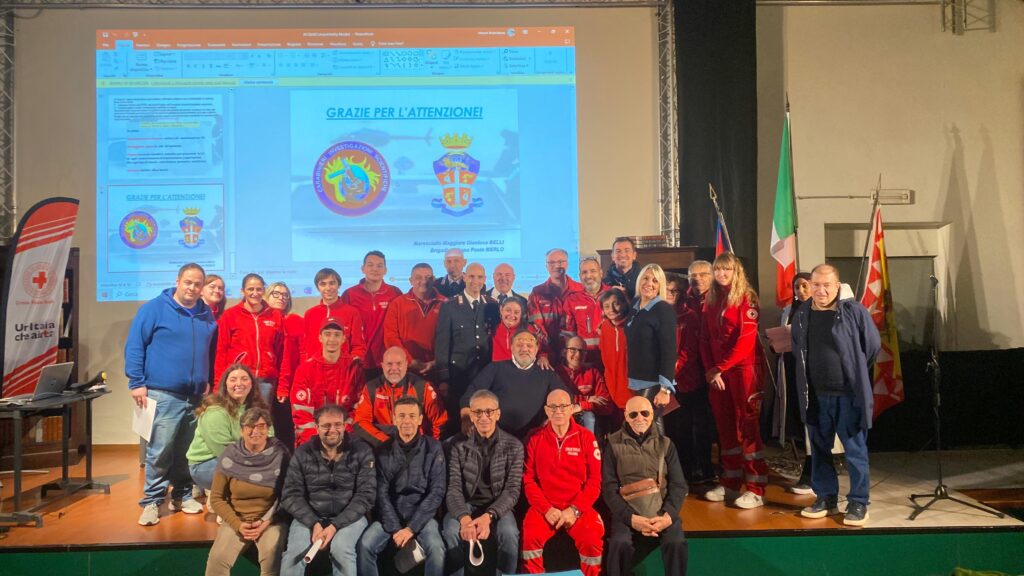 Scena crimine lezione acqui terme croce rossa carabinieri