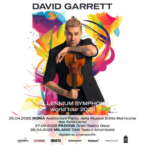 David Garrett ad aprile in Italia per il tour con Millennium Symphony