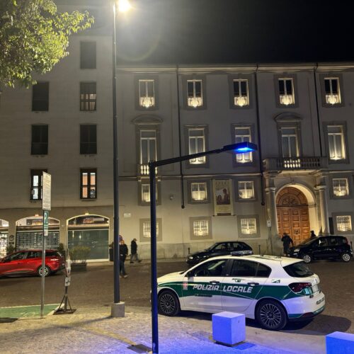 In piazza della Libertà ad Alessandria accese le nuove luci: nei prossimi giorni l’inaugurazione