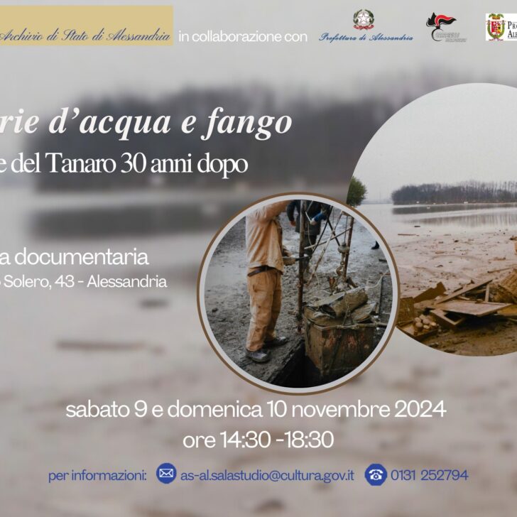 “Memorie di acqua e fango” : la mostra dell’Archivio di Stato di Alessandria che ricorda l’alluvione del 1994