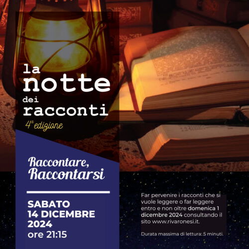 Torna la “Notte dei racconti” a Rivarone: inviate le store entro il primo dicembre