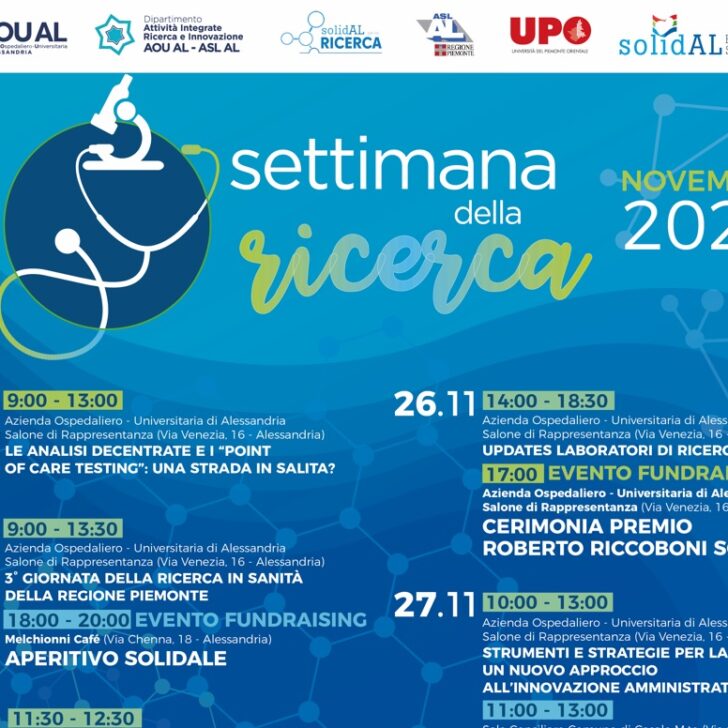 Un ricco programma di eventi per la Settimana della Ricerca