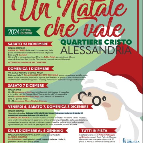 Al quartiere Cristo di Alessandria “Un Natale che vale”