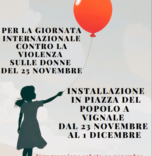 Vignale contro la violenza sulle donne: sabato una installazione in piazza