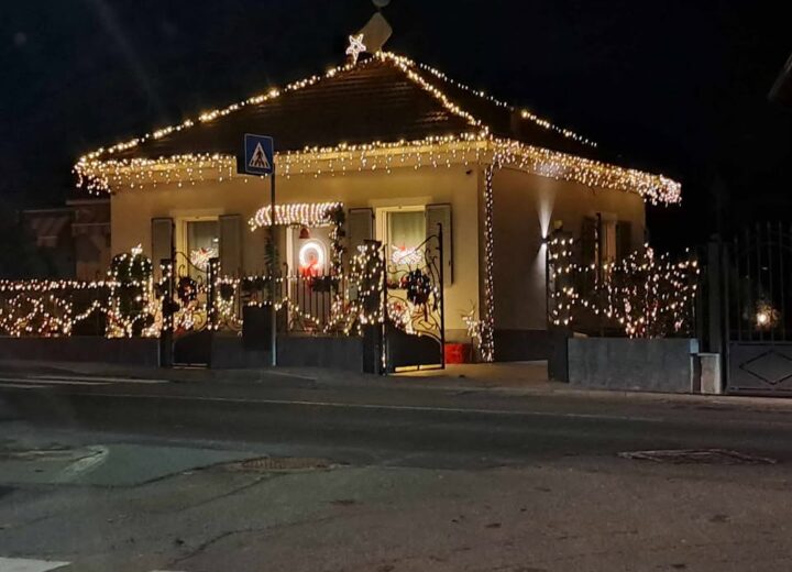 La casa di Francesco e Angela è sempre più luminosa: la villa che accende il Natale ad Acqui