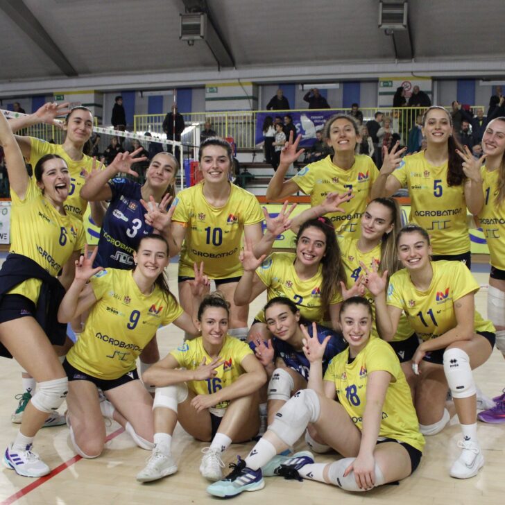 Volley: Acrobatica da record, solitaria capolista in B2