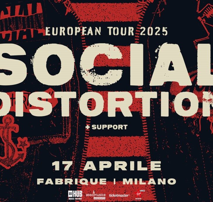 Social Distortion arrivano il 17 aprile 2025 al Fabrique di Milano