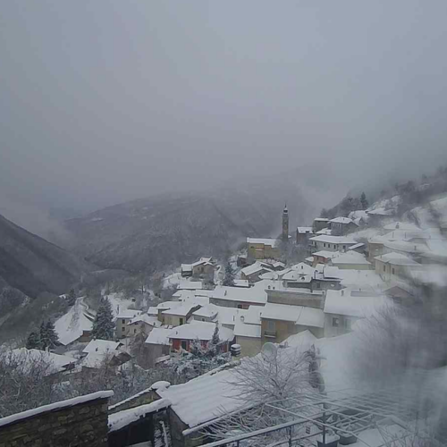 Lo spettacolare paesaggio bianco sulle colline alessandrine