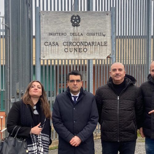 L’assessore regionale Bussalino visita il carcere di Cuneo insieme ai vertici del sindacato Sappe