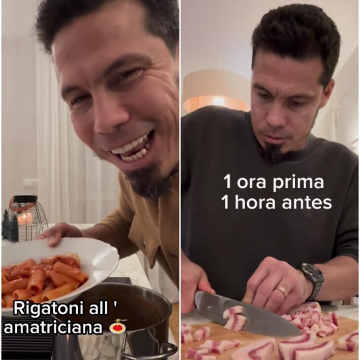 Hernanes fa lo chef e scherza: “Ecco l’amatriciana con la pancetta”