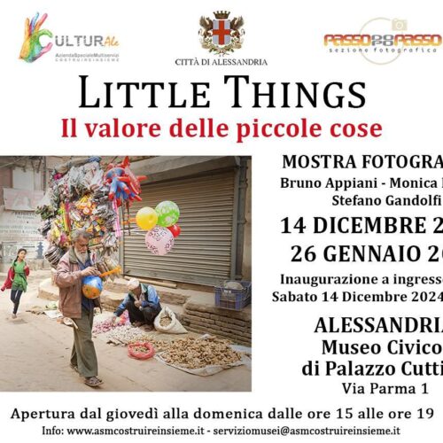 Da sabato ad Alessandria la mostra “Little Things-Il valore delle piccole cose” promossa da PassodopoPasso