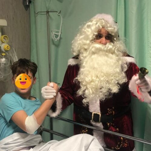 Visita di Babbo Natale ai piccoli pazienti dell’Ospedale Infantile di Alessandria