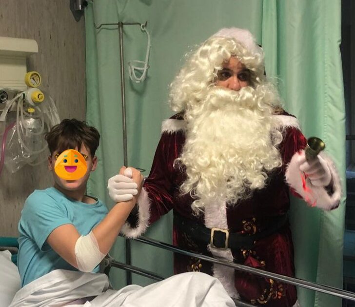 Visita di Babbo Natale ai piccoli pazienti dell’Ospedale Infantile di Alessandria