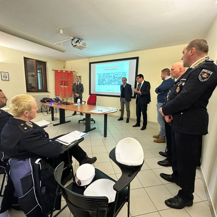 Al via corso regionale di aggiornamento per agenti e ispettori di Polizia Locale