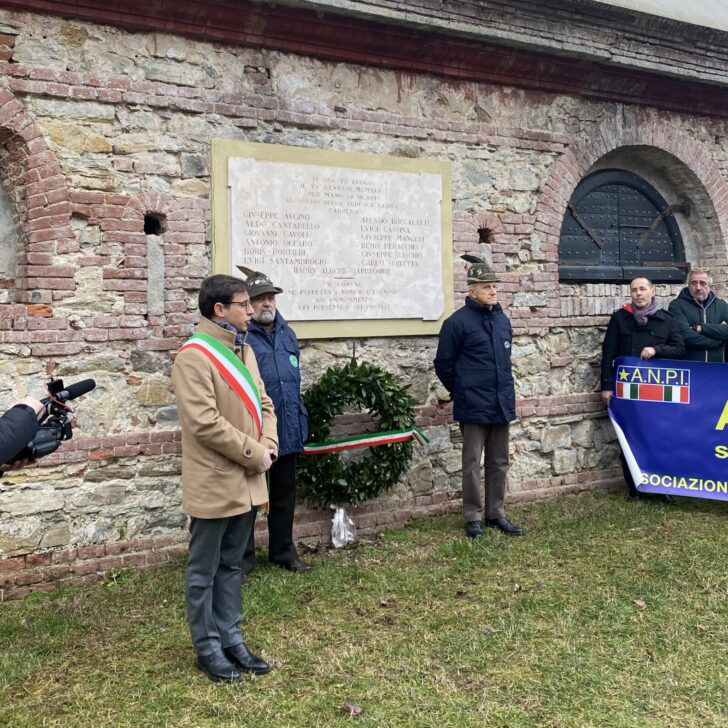 80 anni fa l’eccidio dei Partigiani della Banda Tom: la commemorazione a Casale