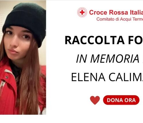 La Croce Rossa di Acqui lancia una raccolta fondi in memoria di Elena, giovane volontaria morta in un incidente