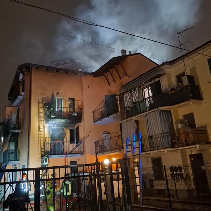 Incendio doloso in una palazzina di via San Giovanni Evangelista ad Alessandria