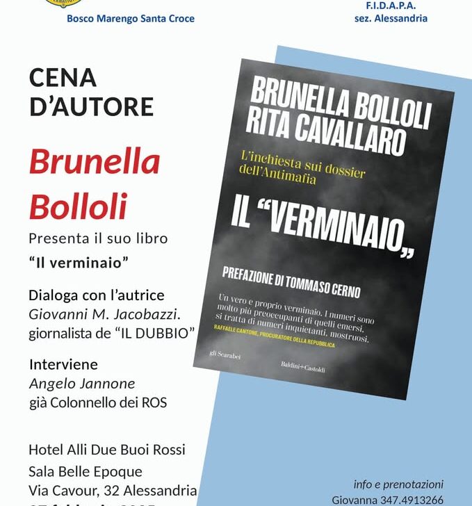 Il Verminaio: Brunella Bolloli presenta la sua inchiesta sui dossier Antimafia