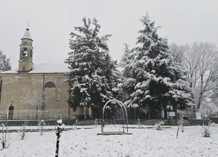 Fiocchi di neve in provincia di Alessandria: le foto