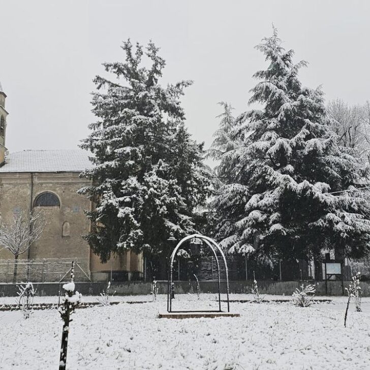 Fiocchi di neve in provincia di Alessandria: le foto