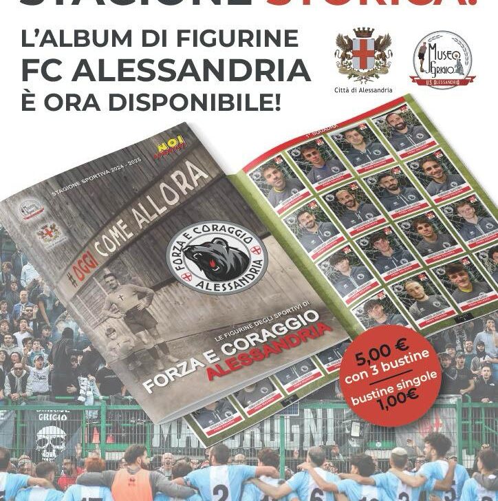 La magia delle figurine nel nuovo album della FC Alessandria