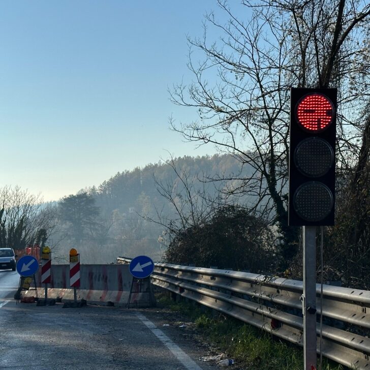 Cantiere sulla strada Colla tra Valenza e Alessandria prorogato fino a venerdì 21 febbraio