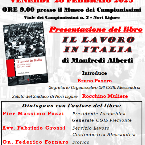 Il lavoro in Italia: se ne parla il 28 febbraio