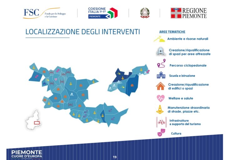 Fondi di Sviluppo e Coesione: 14 milioni di euro per il futuro di 102 Comuni del Piemonte