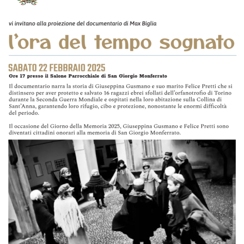 La storia di Giuseppina e Felice che salvarono 16 ragazzi ebrei: il documentario a San Giorgio Monferrato