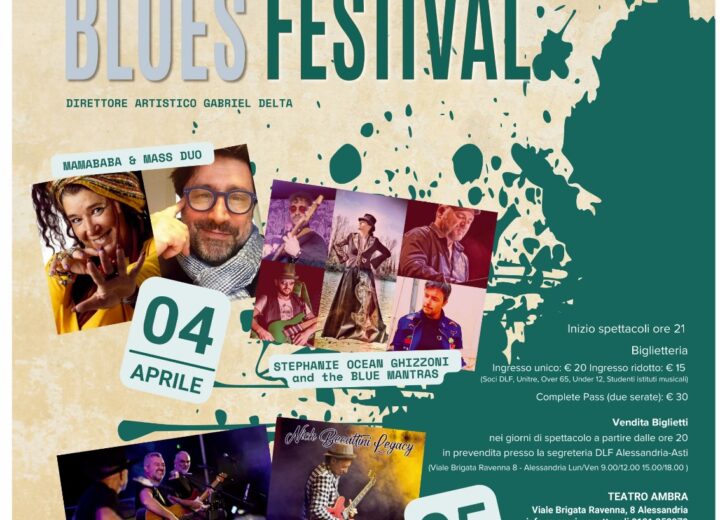 Ale Sound Festival Blues 2025: 4 e 5 aprile al Teatro Ambra di Alessandria