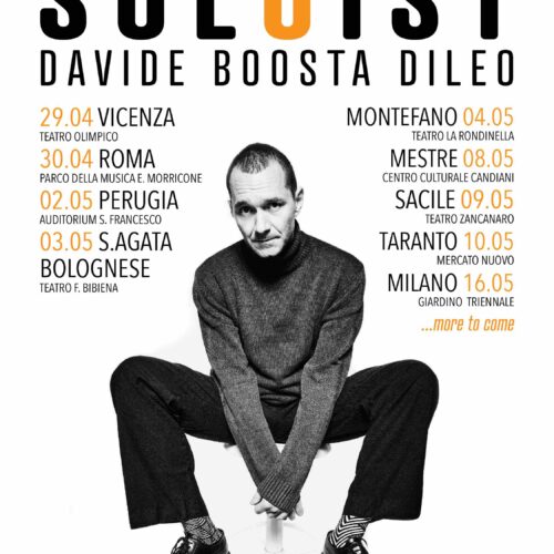 Davide “Boosta” Dileo in tour dal 29 aprile con il progetto “Soloist”