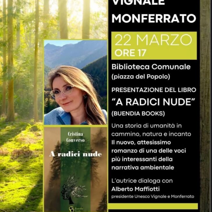 A Vignale sabato 22 la presentazione del libro “Radici nude” di Cristina Converso