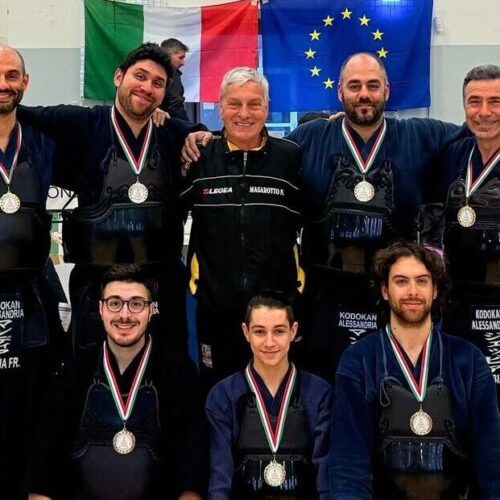 Kendo: Accademia Kodokan Alessandria tricolore. Mandia e compagni campioni d’Italia a squadre