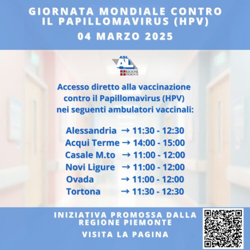 Giornata contro il Papilloma virus. Il 4 marzo accesso diretto per la vaccinazione negli ambulatori dell’Asl