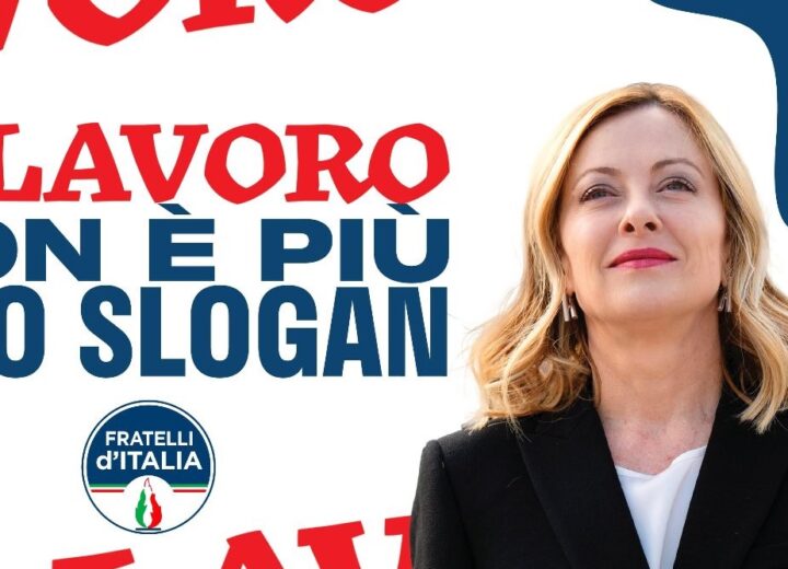 “Lavoro, parlano i numeri”: il 30 aprile i gazebo di Fratelli d’Italia in provincia di Alessandria
