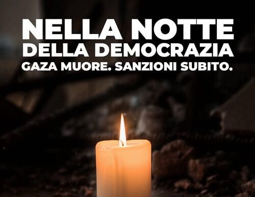 A Casale una fiaccolata per la democrazia e a sostegno della Palesitna