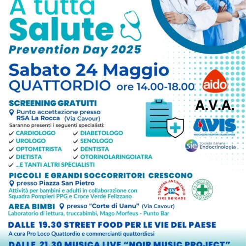 A Quattordio una giornata “A tutta salute”