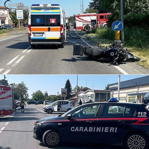 Il sorpasso e poi lo scontro: due motociclisti in ospedale