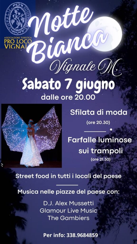 Notte bianca Vignale Monferrato