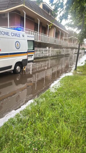 Allagamenti a Valenza in via Circonvallazione Ovest: sul posto la Protezione Civile e il Comune