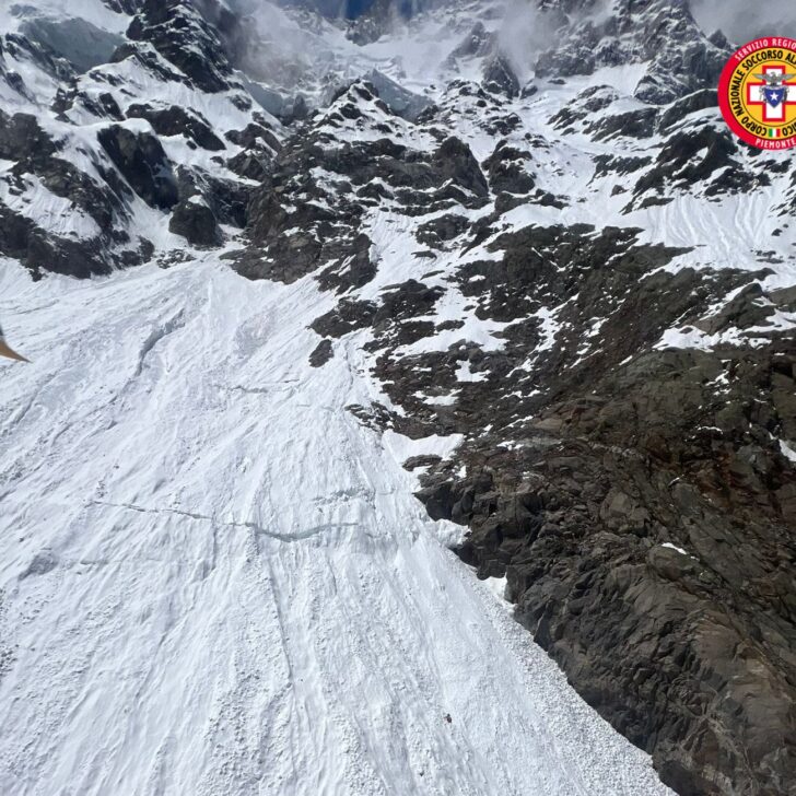 Tragedia sul Monte Rosa: morto un alpinista nella discesa del canalone Marinelli