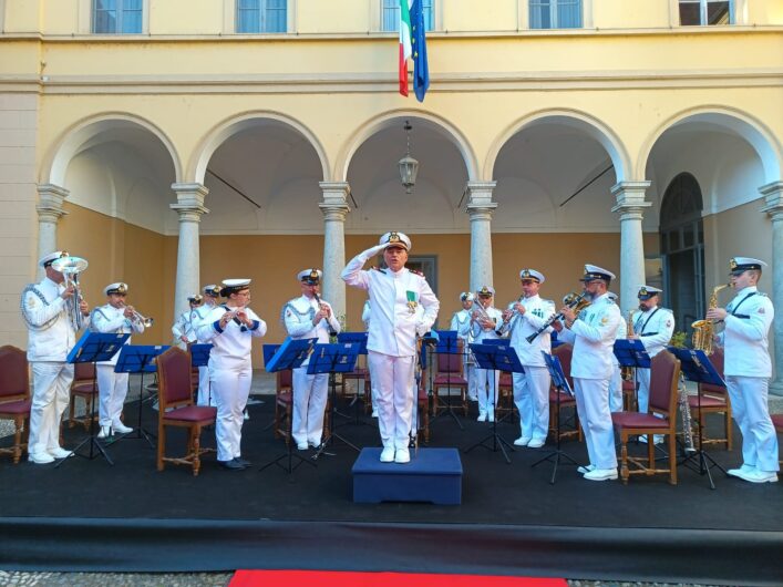 Per la prima volta a Palazzo Malaspina di Pavia la Fanfara della Marina Militare