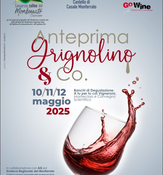 Dal 10 al 12 maggio l’anteprima di “Grignolino & Co.” gusto, cultura e musica al Castello di Casale