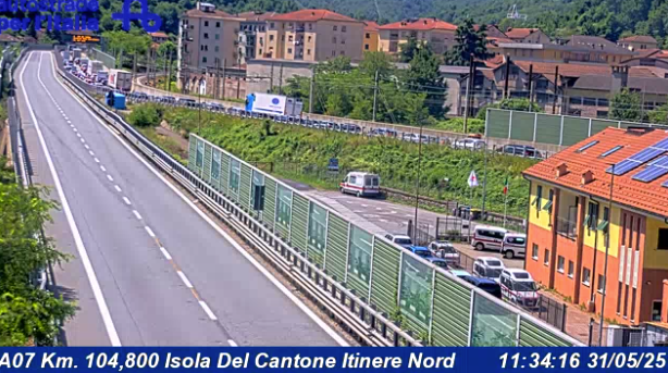 Incidente sulla A7: ripresa circolazione tra Busalla e Ronco Scrivia